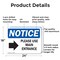 Signmission Please Use Main Entrance Right Arrow OSHA Notice Sign, Aluminum, 24in W x 18in L, 2PK OS-2PACK-NS-A-1824-L-17616 - alternate 4